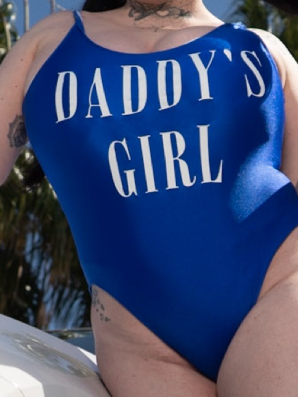 Daddy’s Girl Blue One-Piece Swimsuit